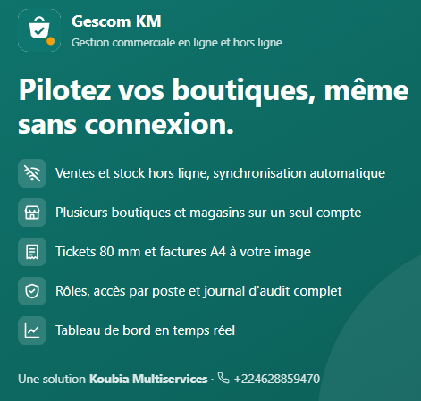 Capture d’écran de Gescom KM